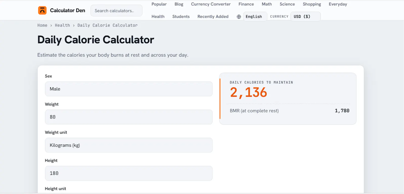Calculator Den screenshot 2