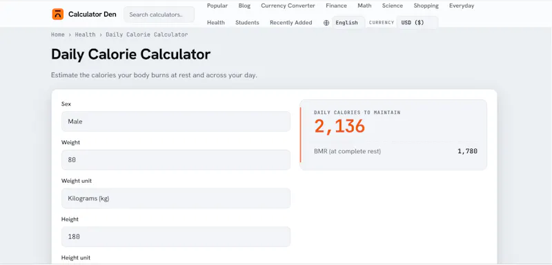 Calculator Den screenshot 2