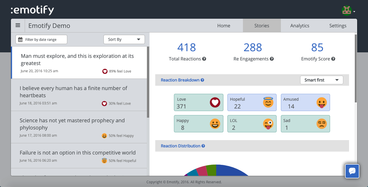 Emotify gallery image