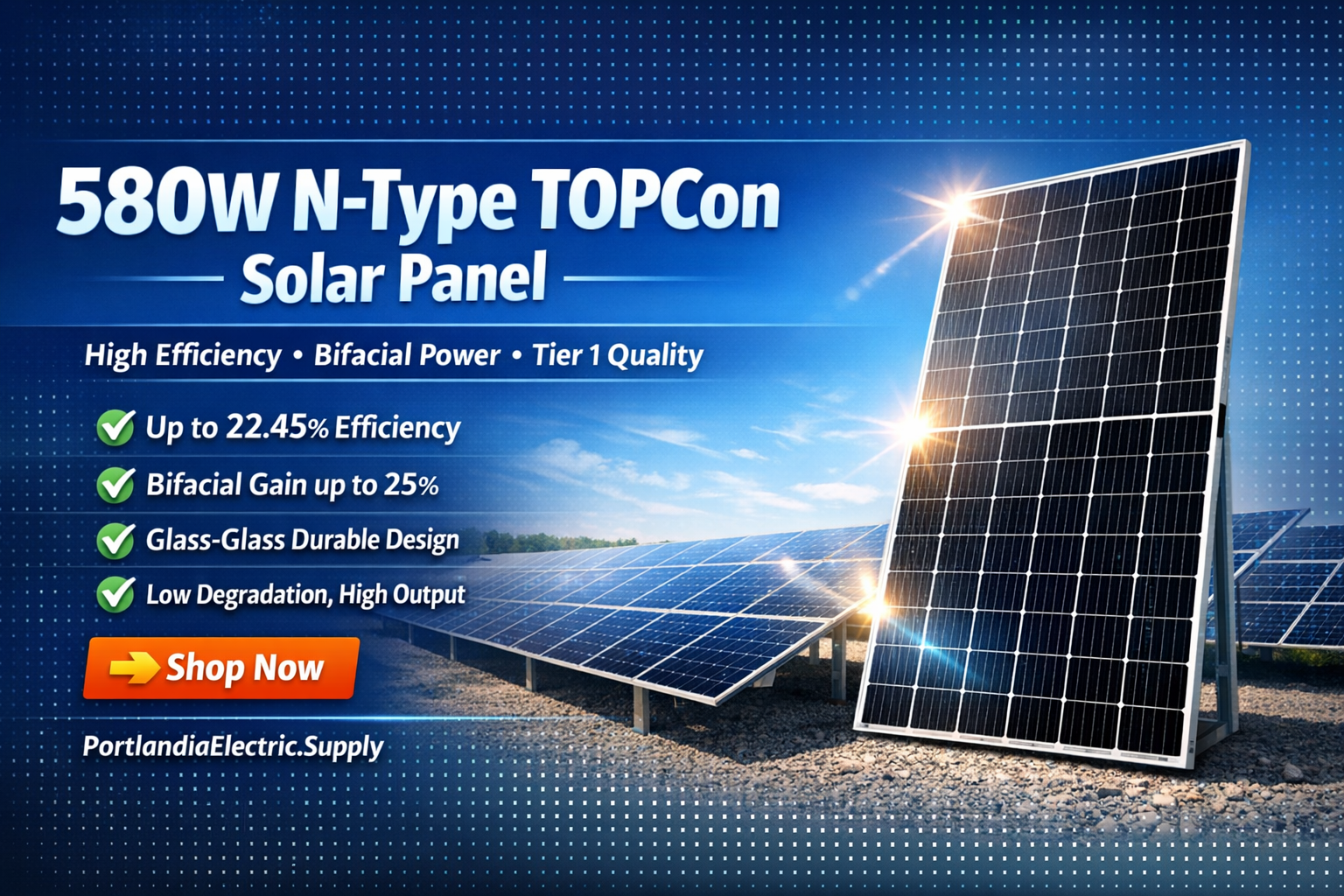 Jinko N-Type TOPCon Bifacial Solar Panel