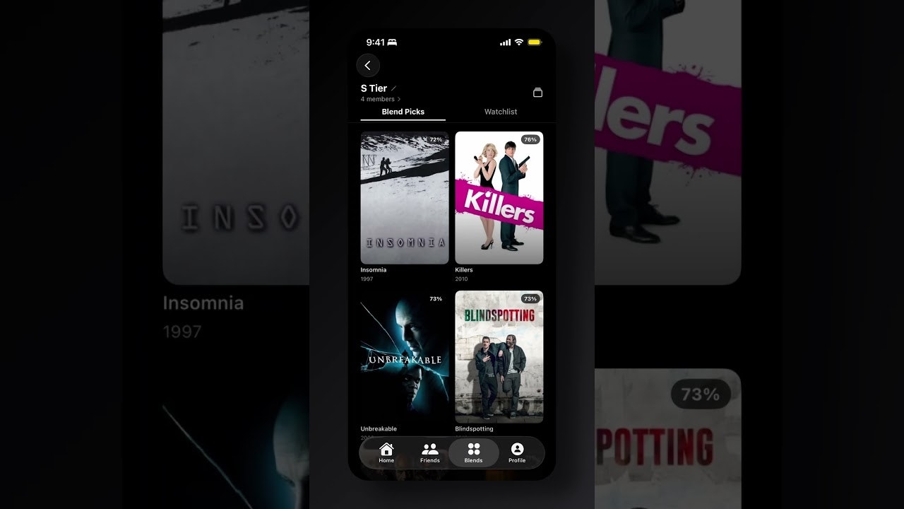 blnd - movie recs for groups gallery image
