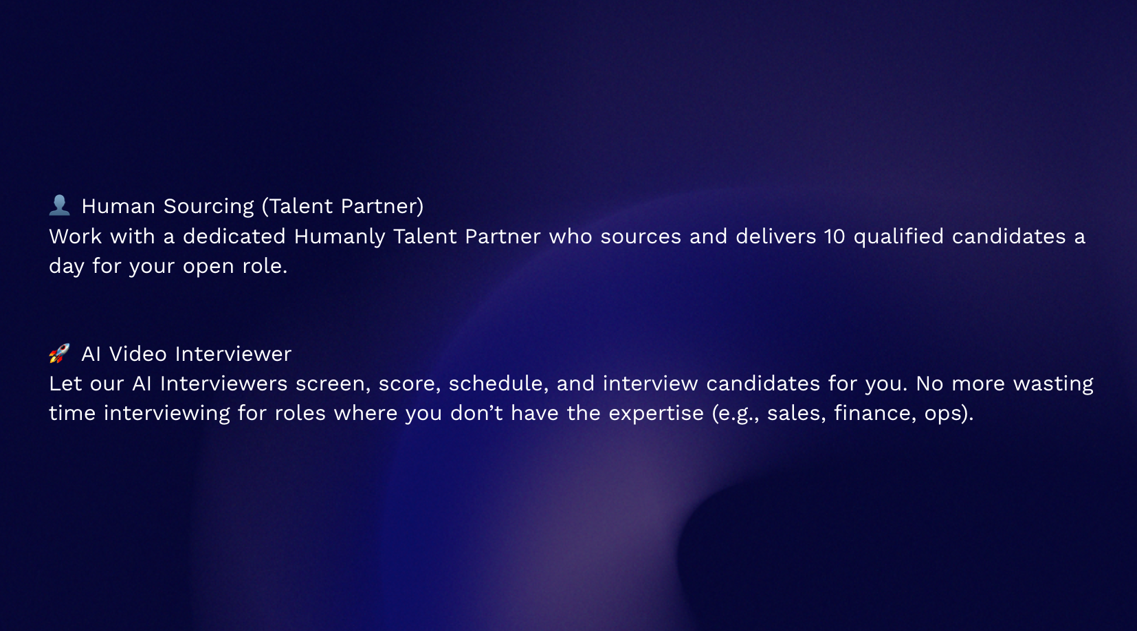 Média Intervieweur et partenaires de talent humain - Interviewer, évaluer et embaucher plus rapidement avec les avatars de l'IA 3