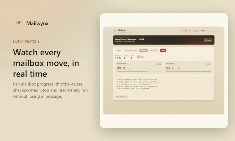 Mailwynx screenshot 2