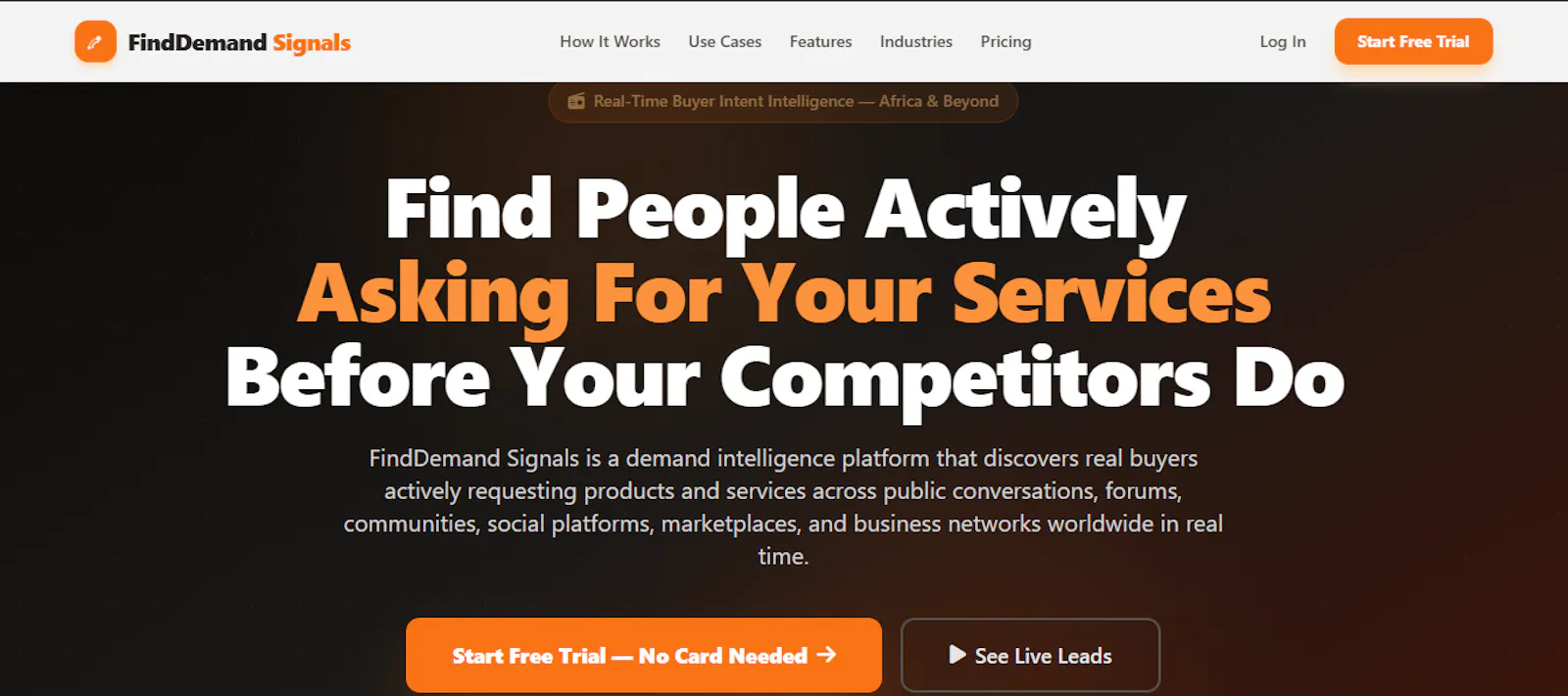 FindDemand Signals screenshot 1