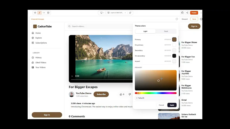 Build your tools on your stack screenshot 1 (video preview)