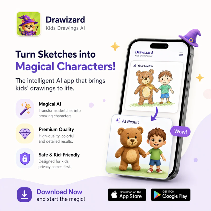 Drawizard AI: Kids Drawings App screenshot 1