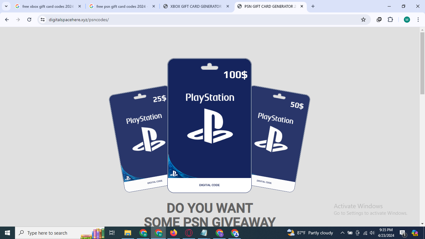) ~ Gratis PSN -cadeauboncodes 2024 - PSN media 1