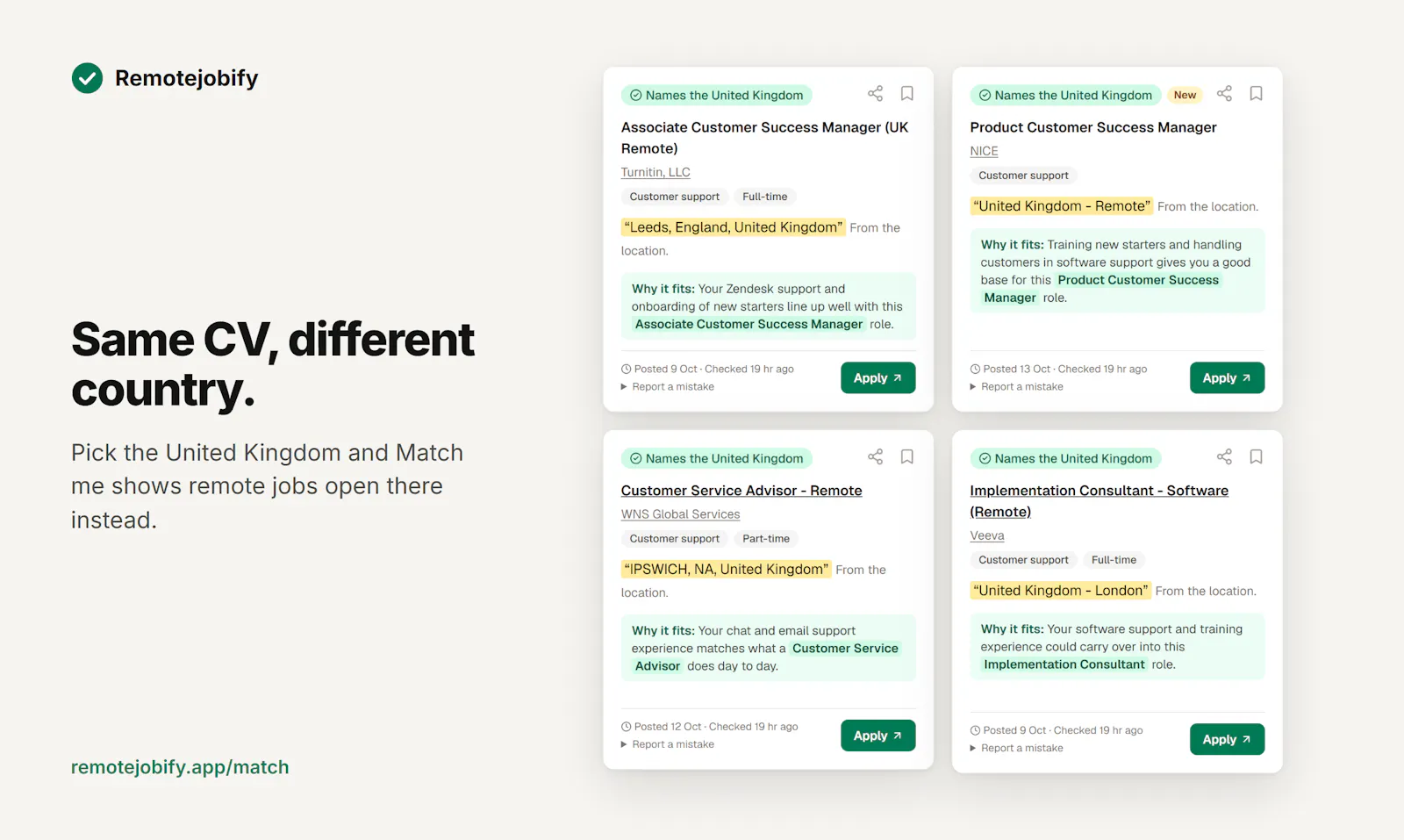 Match me by Remotejobify screenshot 4