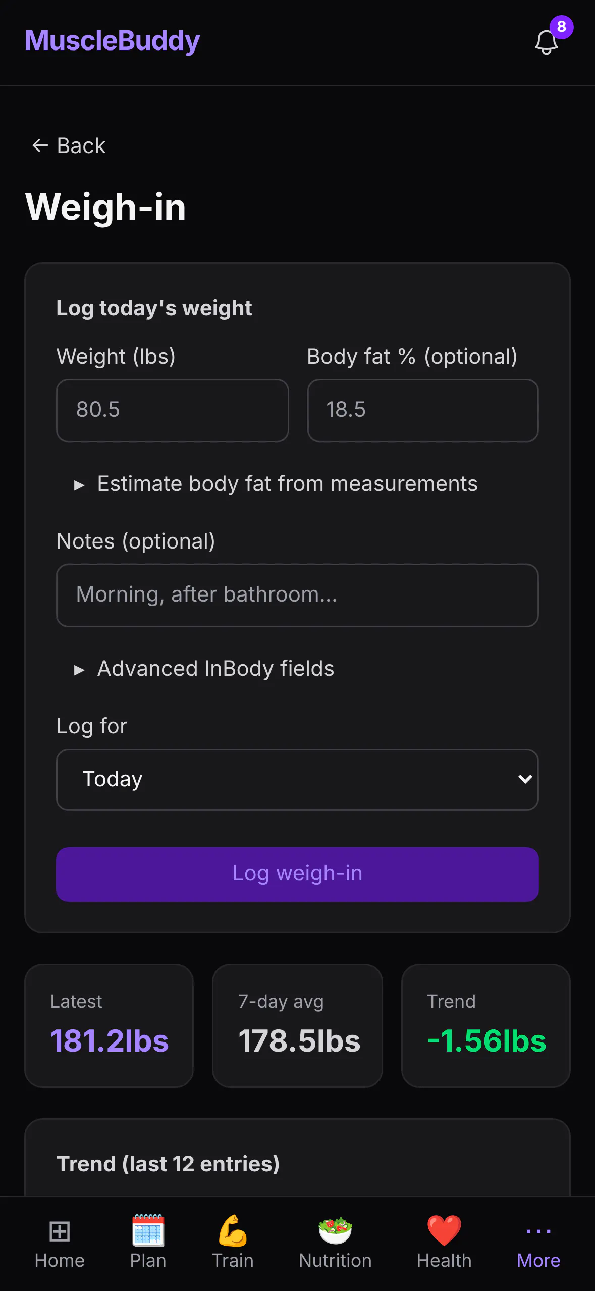 MuscleBuddy gallery image