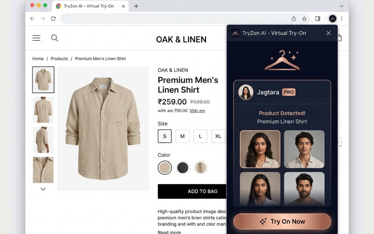 TryZon AI gallery image