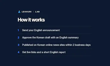 Leogurilab Korea Launch Article gallery image