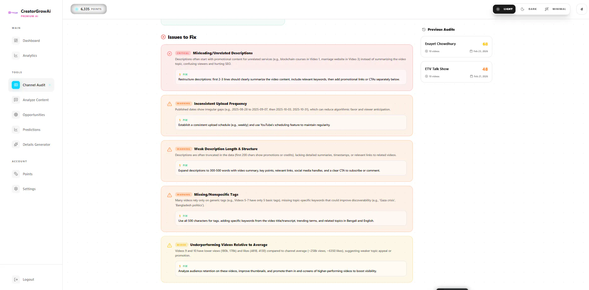 CreatorGrowAi 截图 1