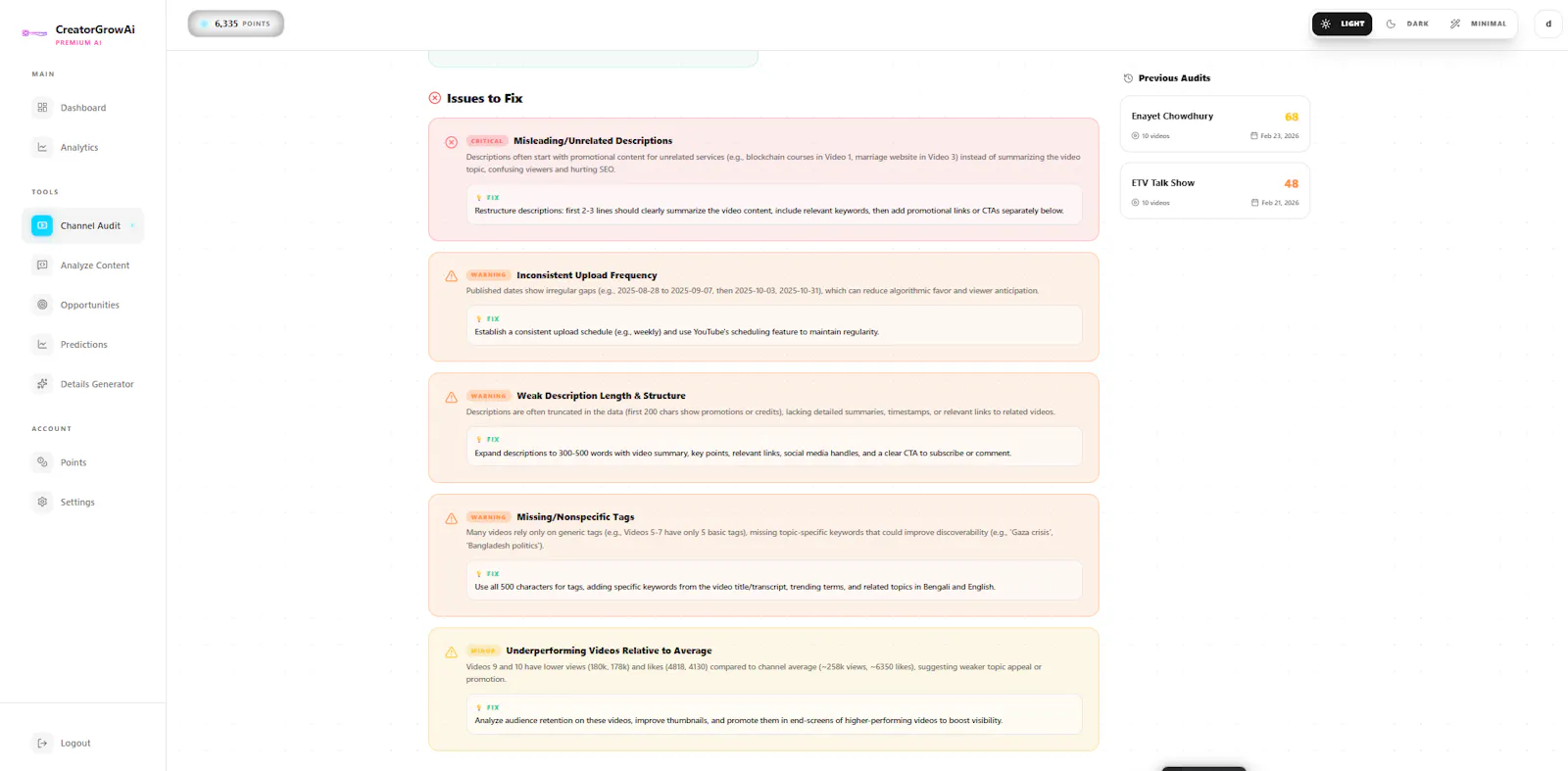 CreatorGrowAi screenshot 2