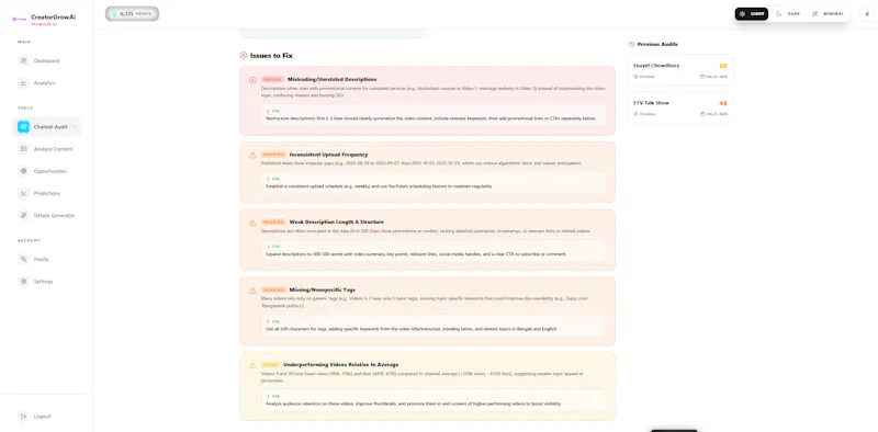 CreatorGrowAi screenshot 2