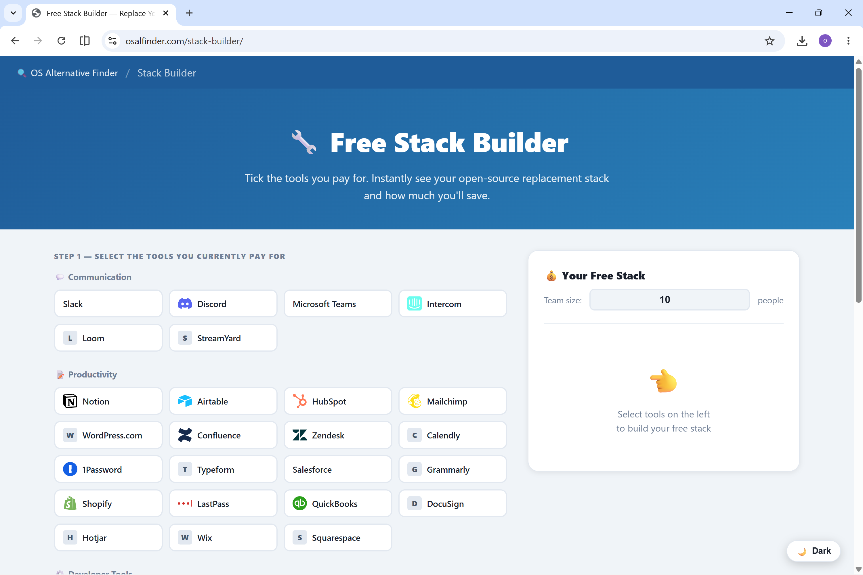 Open Source Alternative Finder gallery image