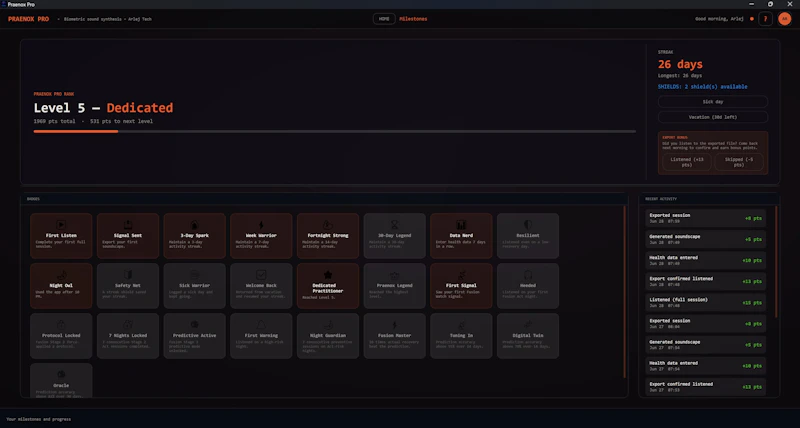 Praenox — Biometric Sound Synthesis screenshot 7