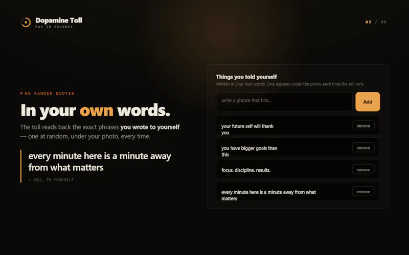 Dopamine Toll screenshot 1