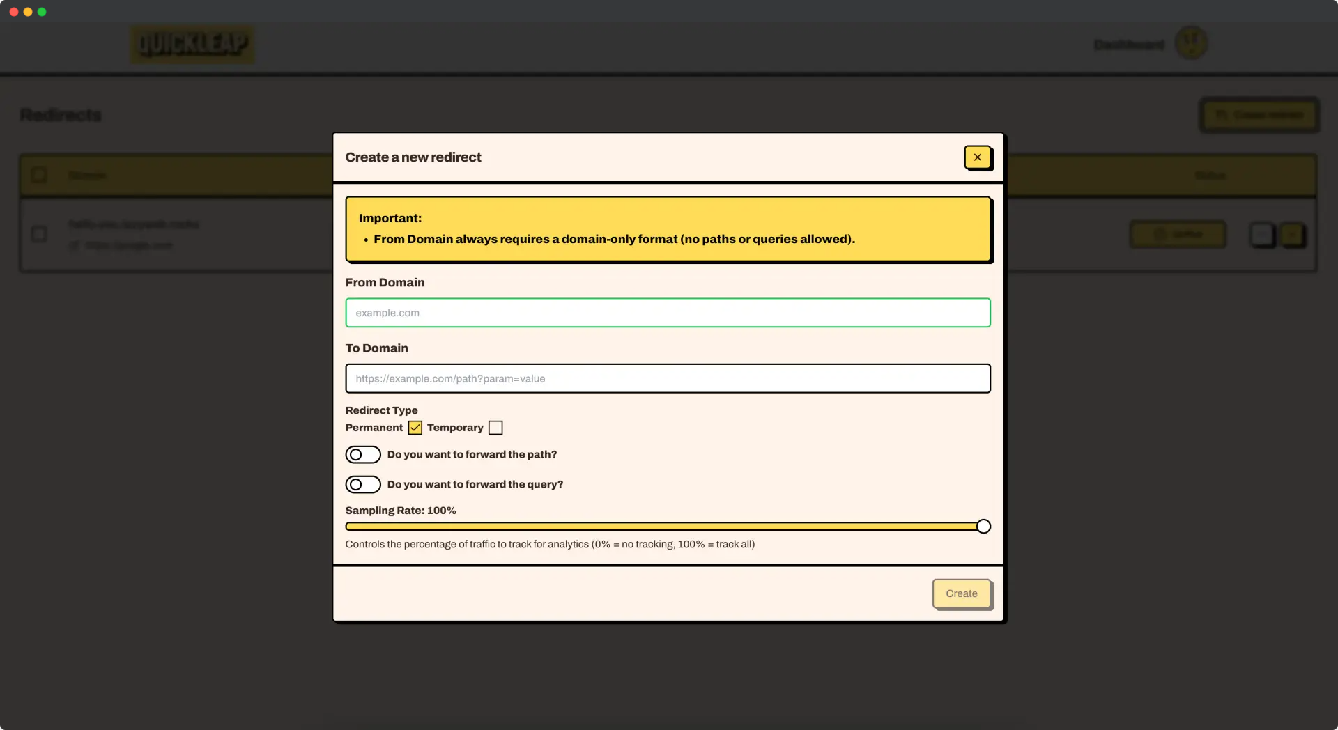 Quickleap - Screenshot 2 showing product features and functionality