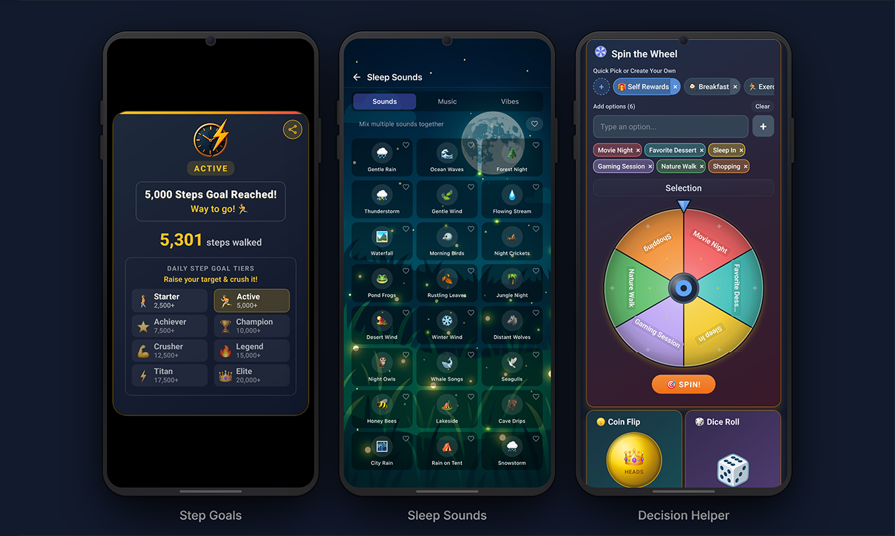 SparkDay - Daily Planner & Step Tracker gallery image