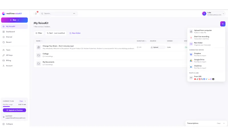 RealtimeVoiceKIT screenshot 2