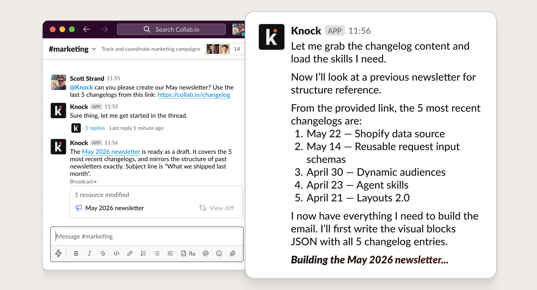Knock agent for Slack gallery image