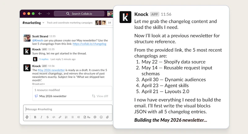 Knock agent for Slack screenshot 2
