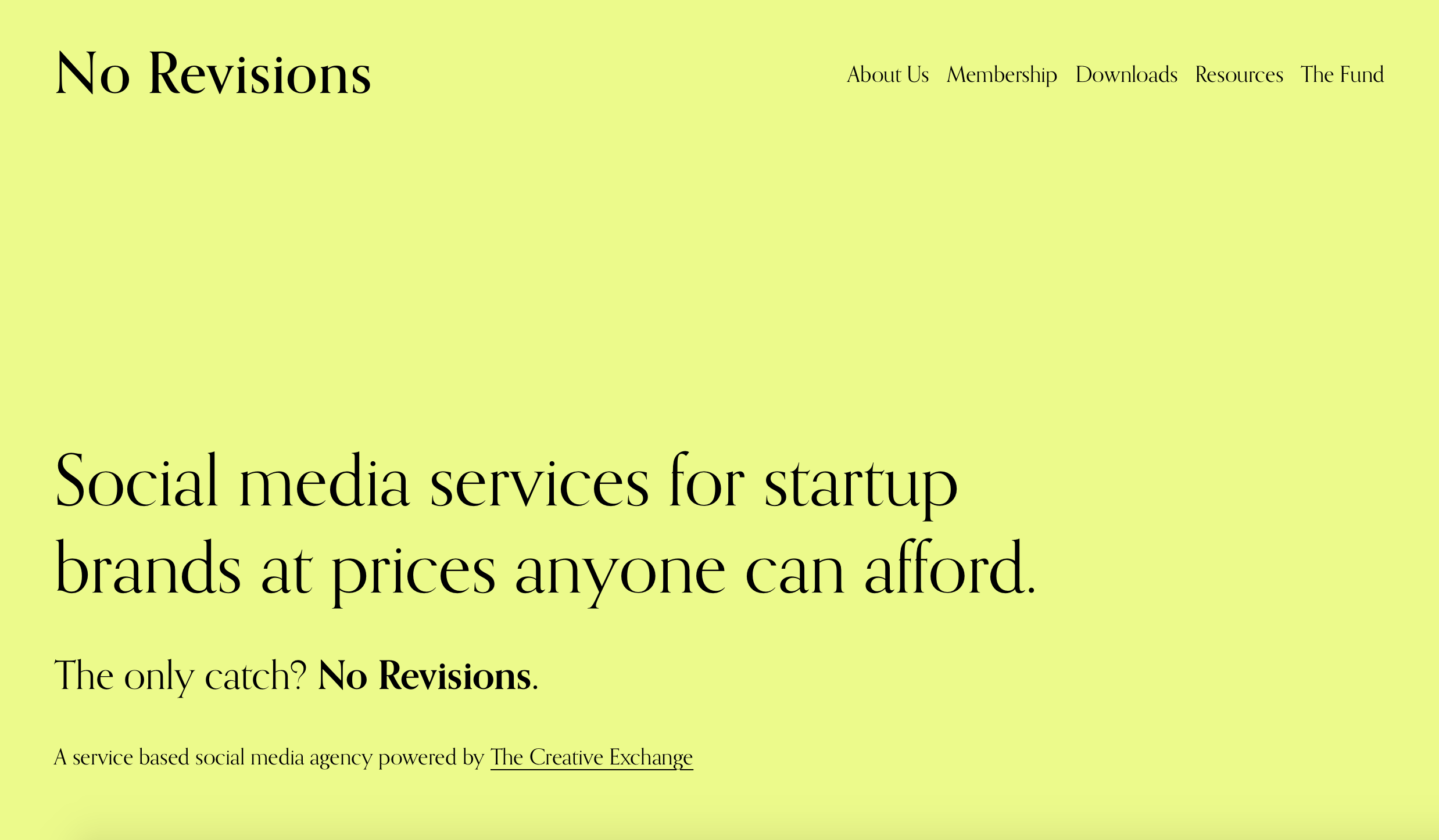 No Revisions gallery image