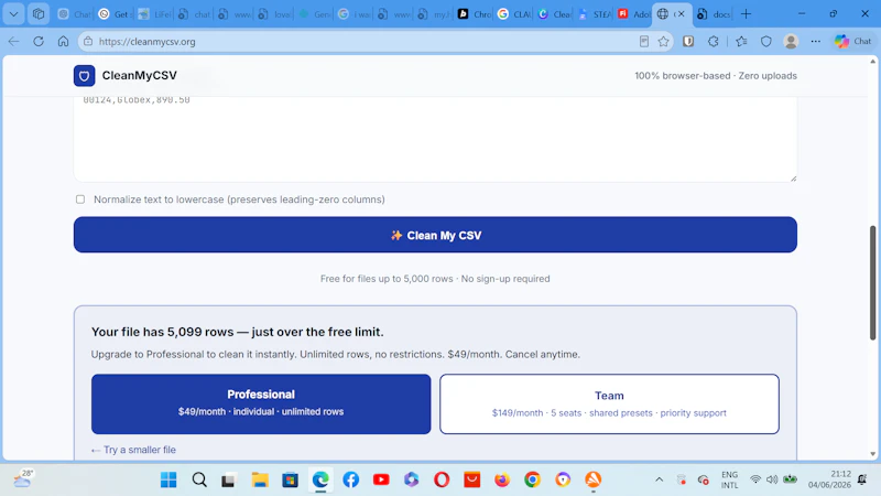 CleanMyCSV screenshot 4