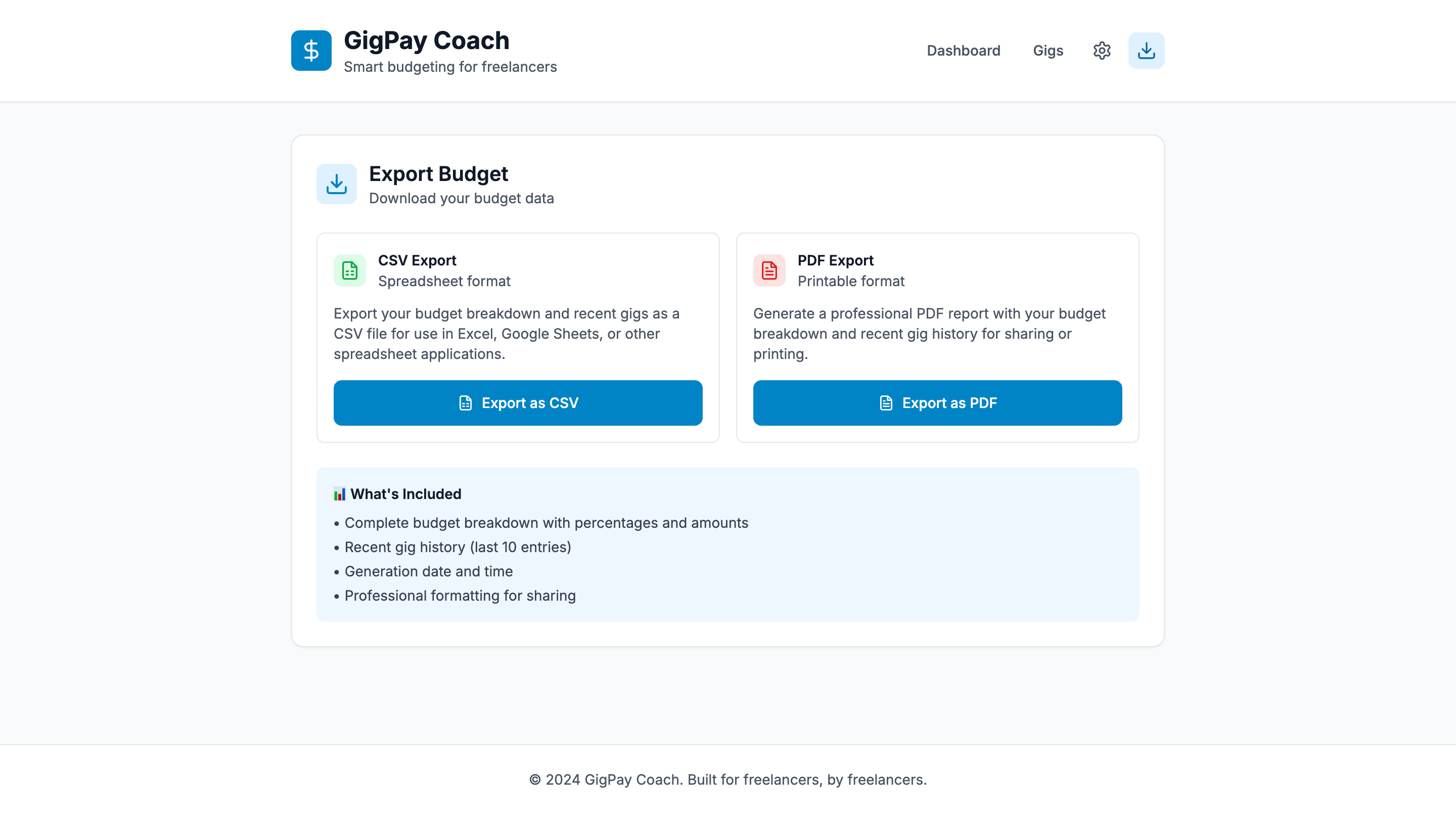 GigPay Coach gallery image