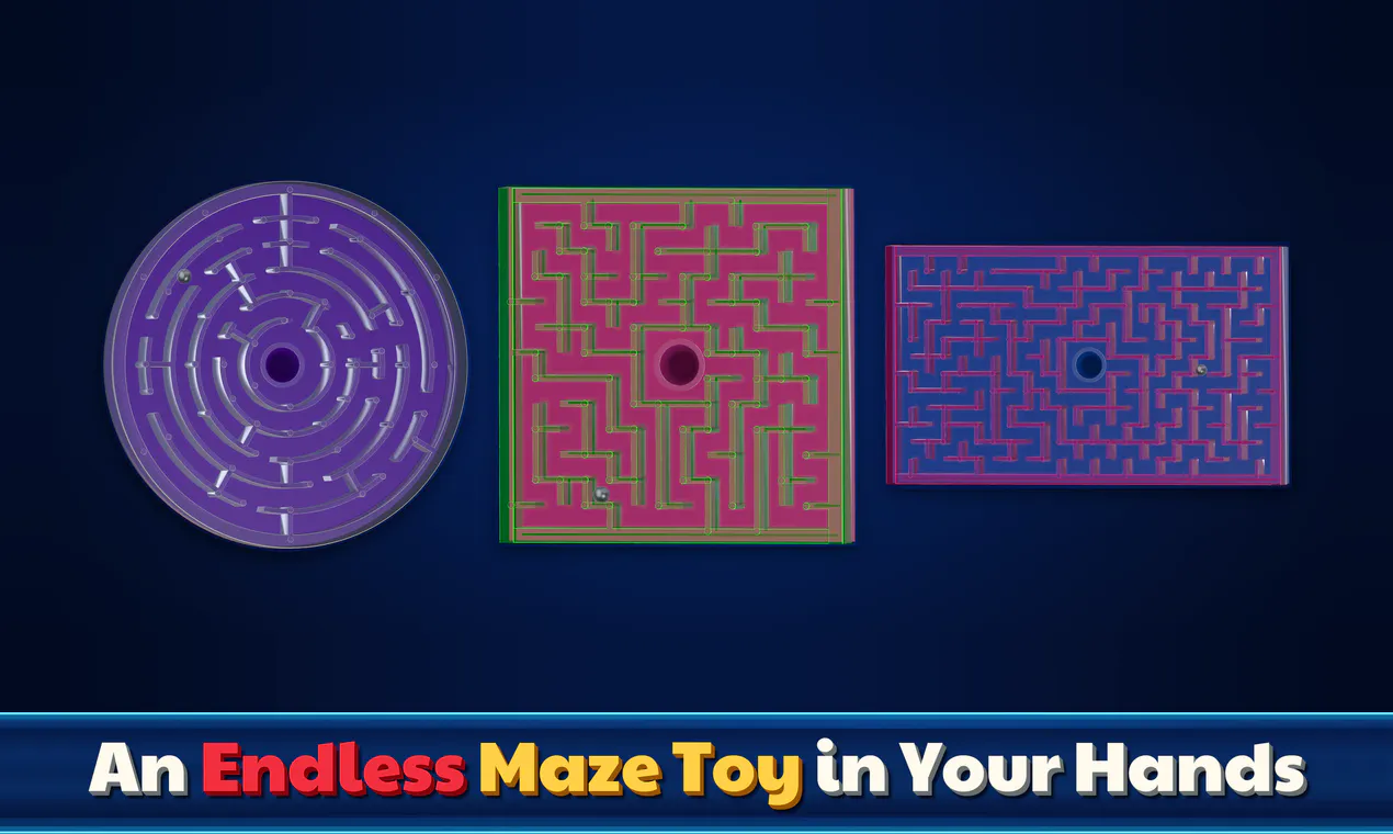Metal Ball Maze Toy 3D gallery image