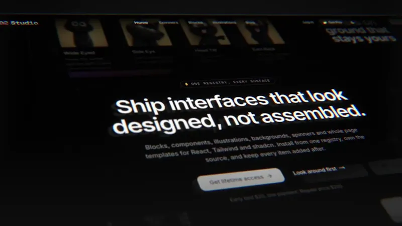 D2Studio UI Library screenshot 1 (video preview)