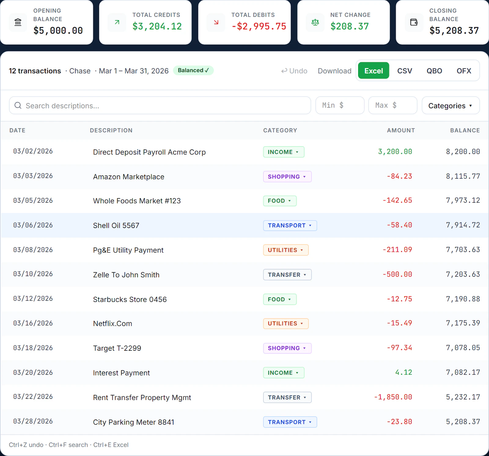 StatementFlow screenshot 3