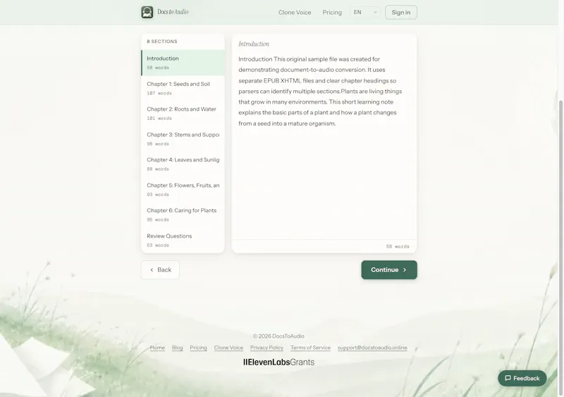 DocsToAudio screenshot 4