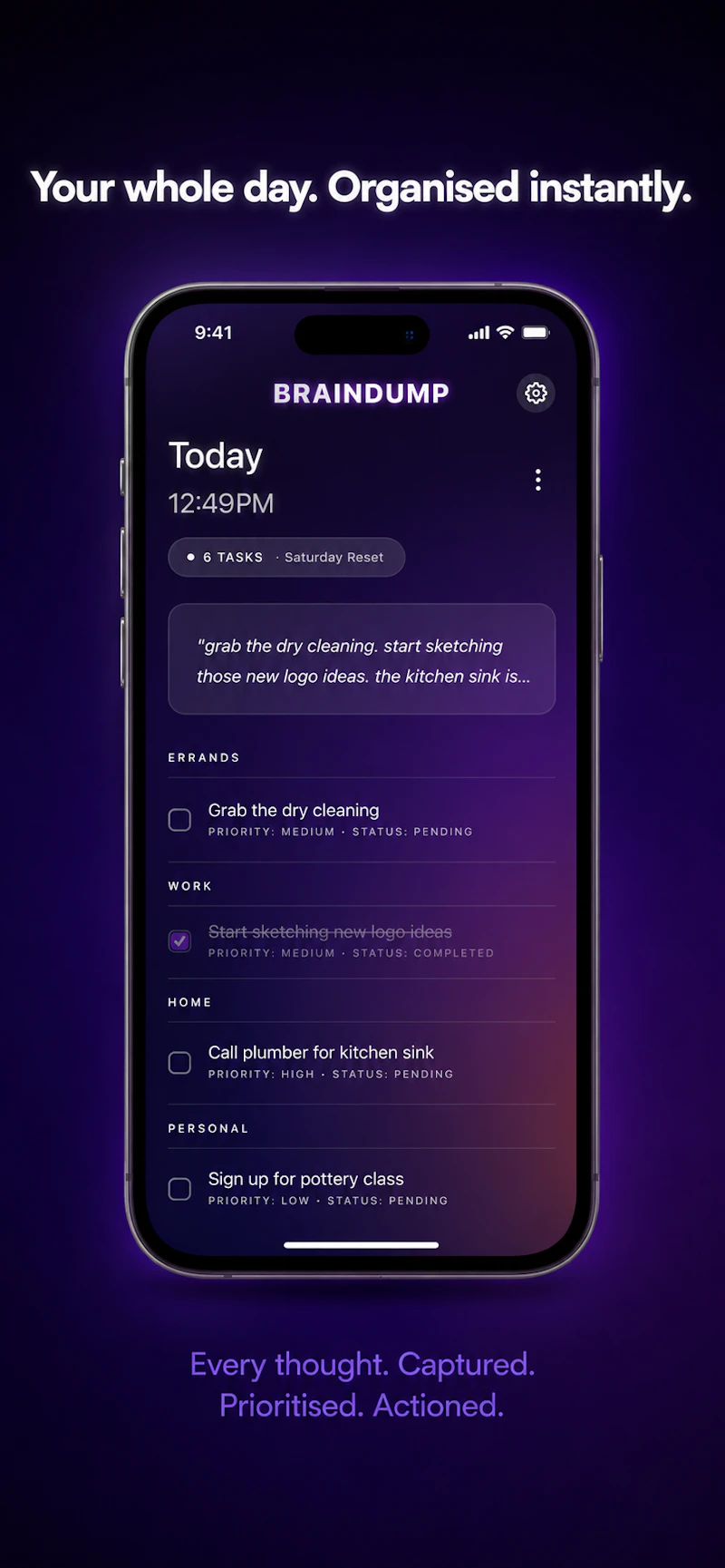 BrainDump screenshot 7