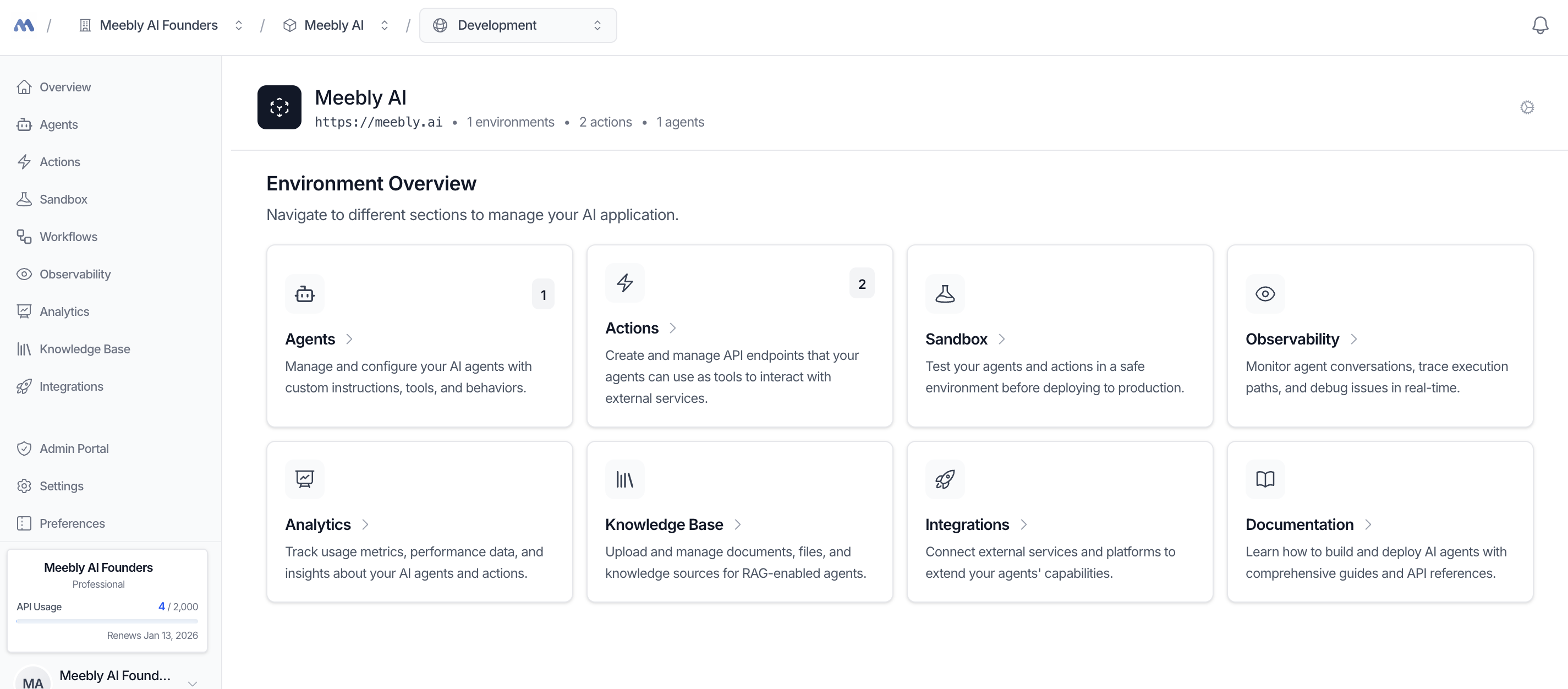Meebly: Fully Managed AI Agents Platform gallery image