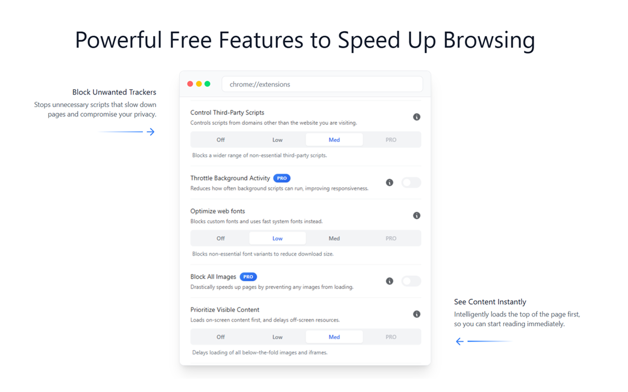SuperchargeBrowser - Screenshot 2 showing product features and functionality