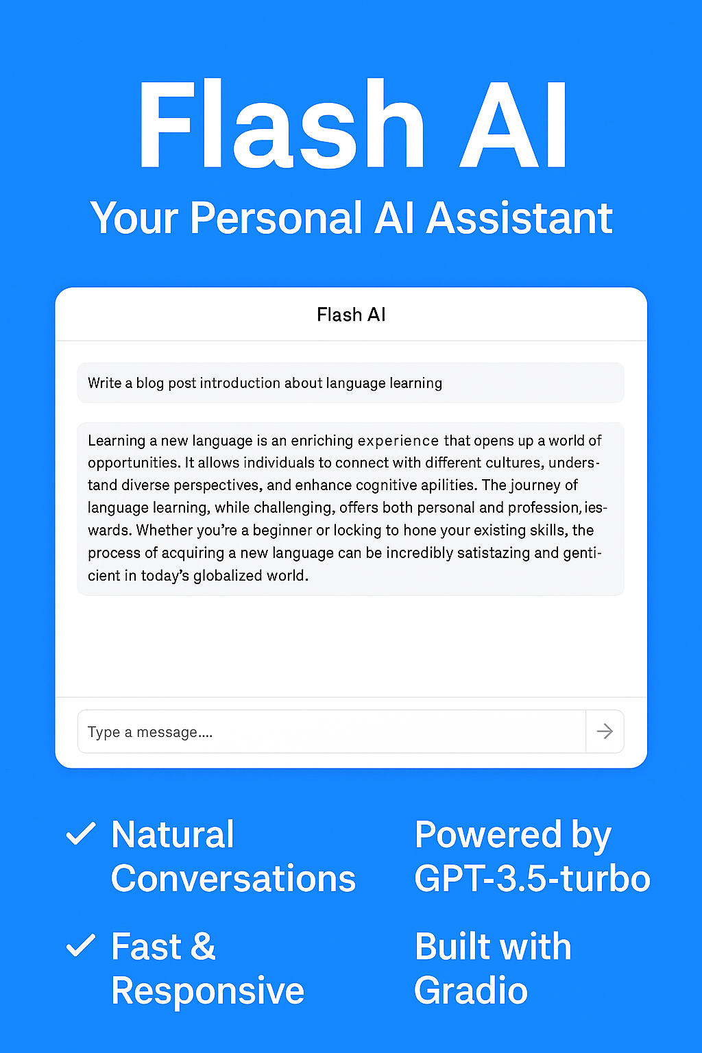 Mídia 2 de flash-ai-chatbot