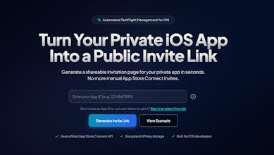 TFInvites - iOS Testflight Automation gallery image