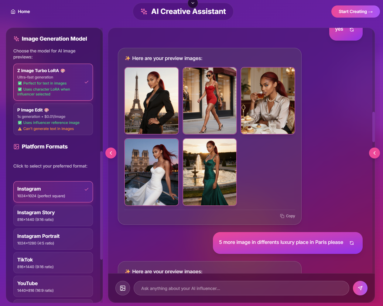AI Influencer Studio gallery image