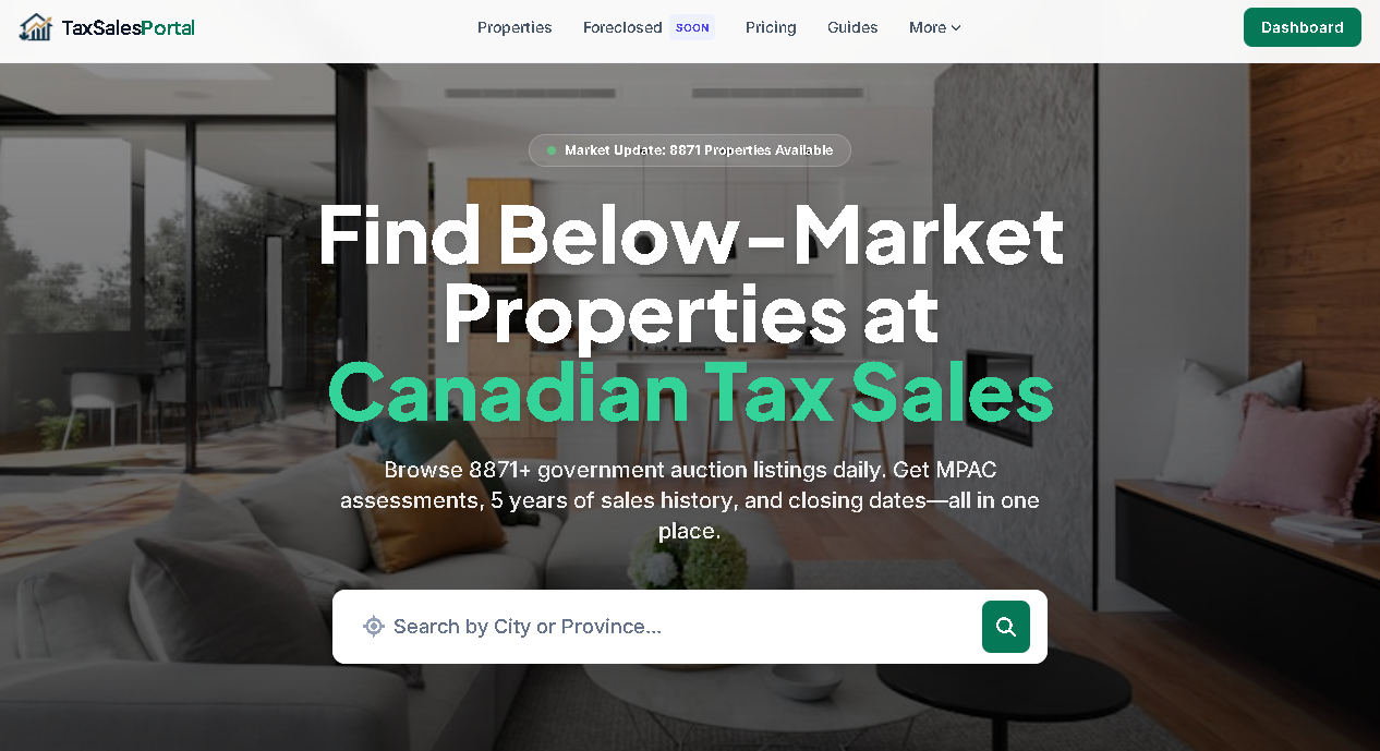 Tax Sales Portal gallery image