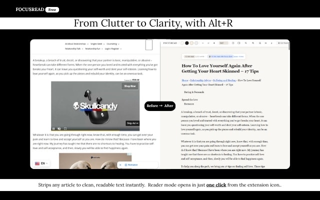 FocusRead Reader Mode gallery image