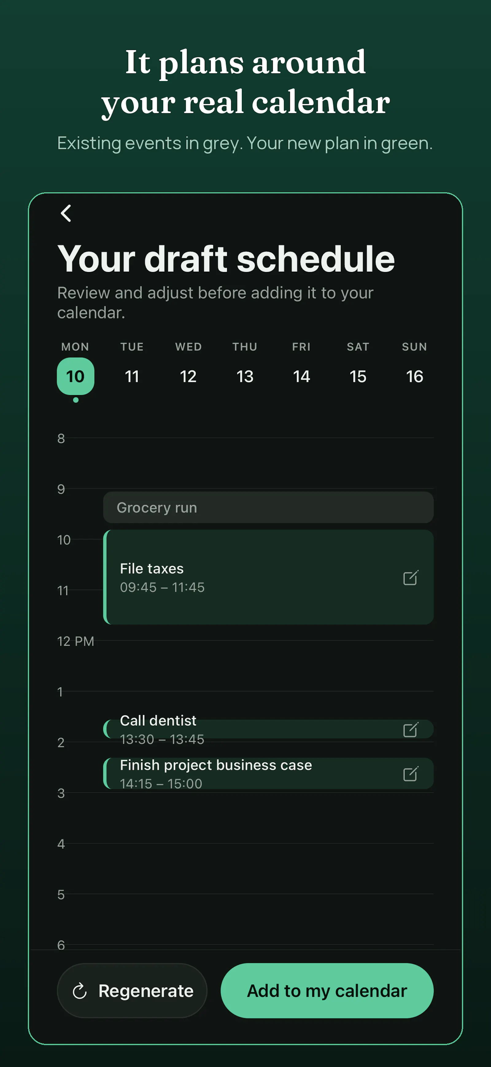 WeekSquire screenshot 3