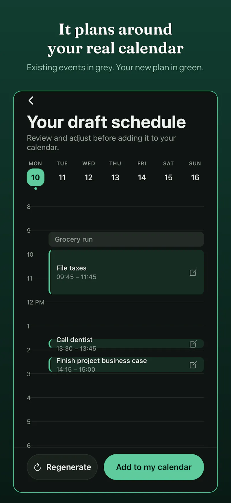 WeekSquire screenshot 3