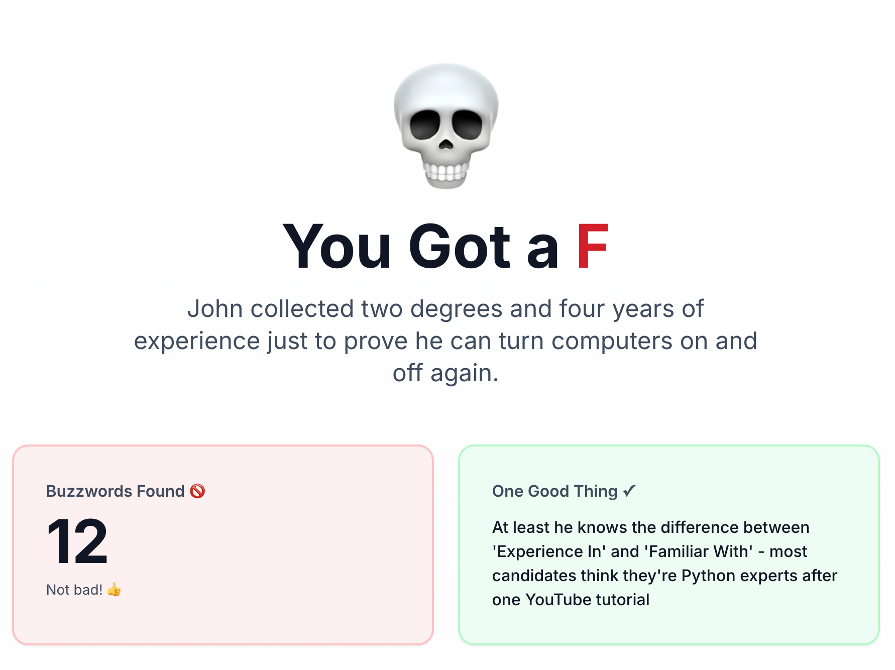 RoastMyProfile.io gallery image