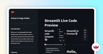 Streamlit Preview gallery image