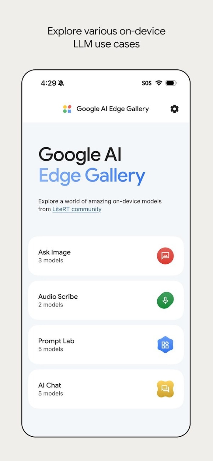 Google AI Edge Gallery产品图