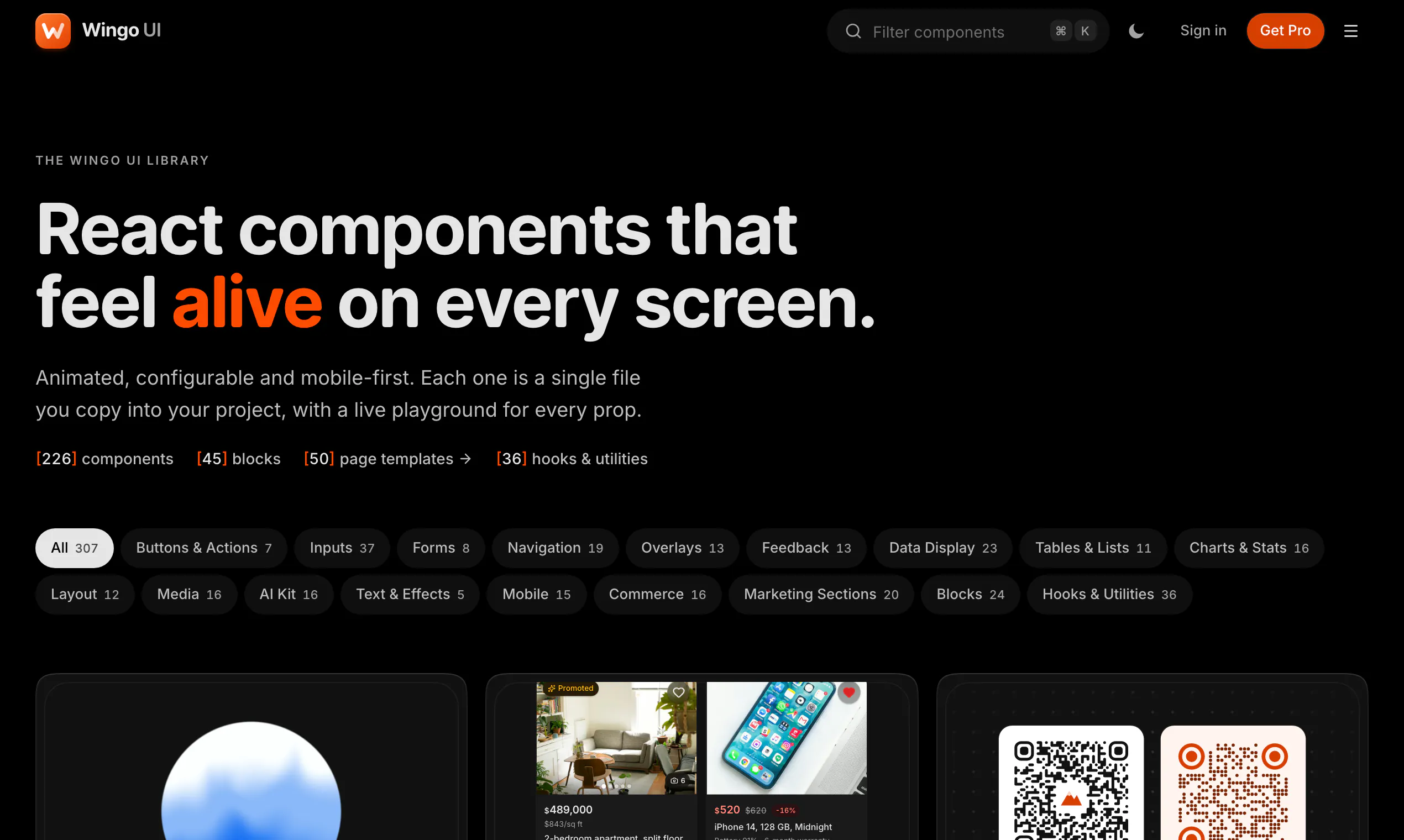 Wingo UI gallery image