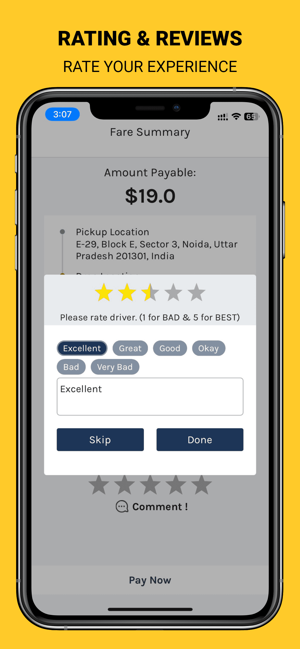 HireMe Uber Clone Taxi App - Screenshot 3 preview