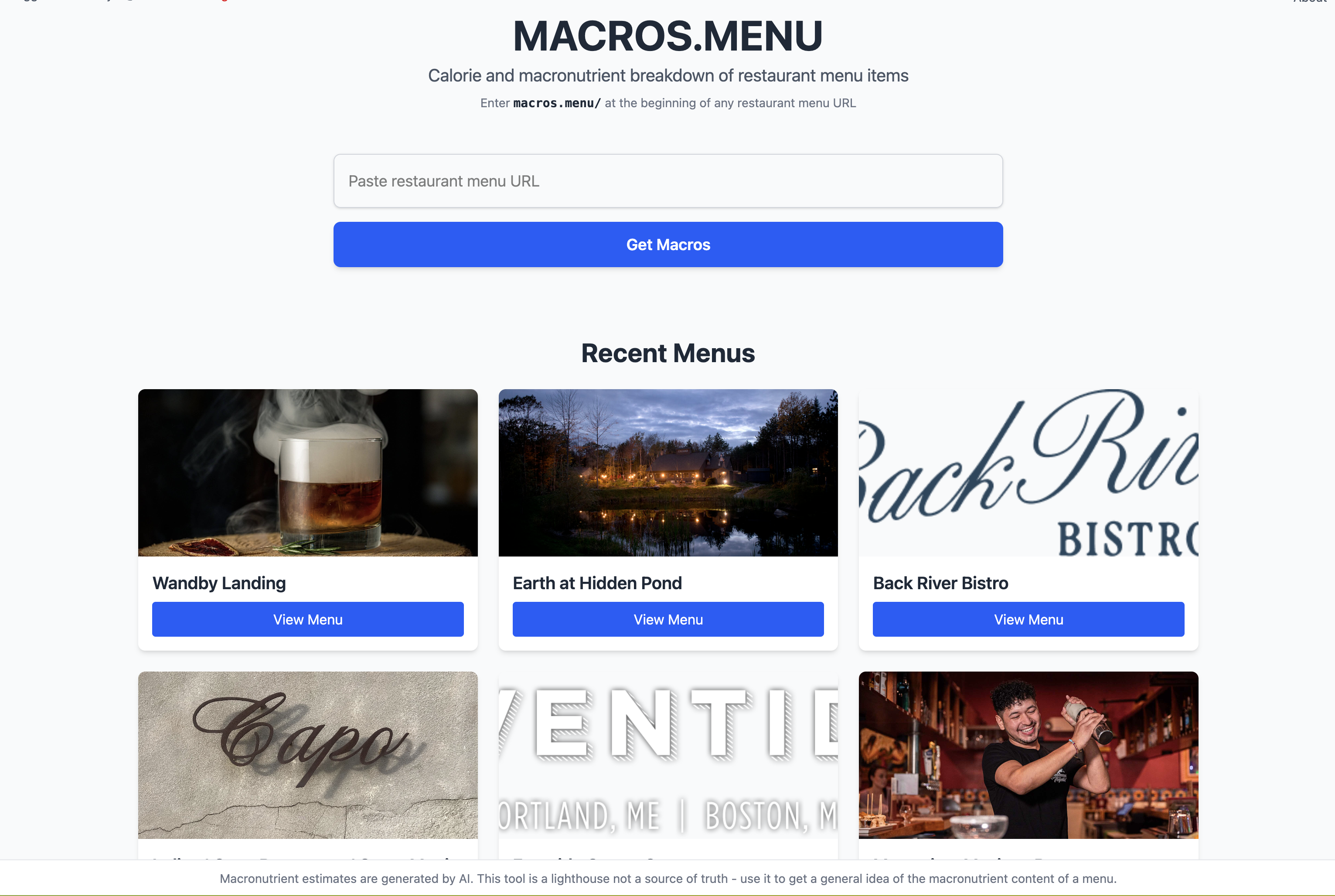 Makrolar menüsü - AI Powered Restaurant Menü Makrobesin Bilgisi medya 3