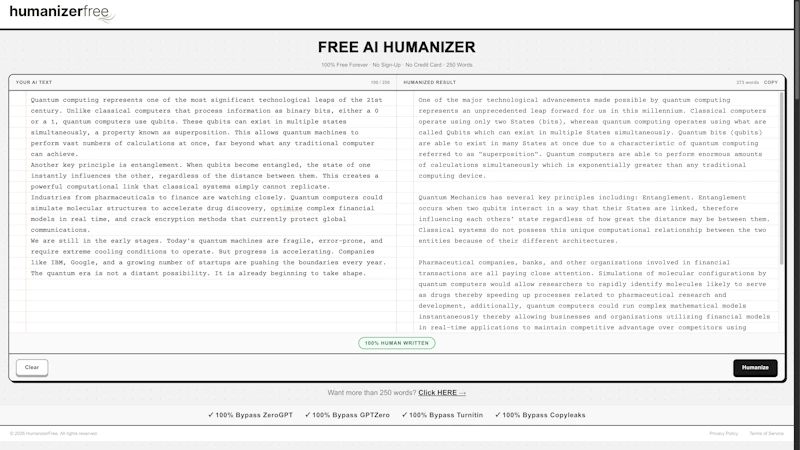 humanizerfree screenshot 1